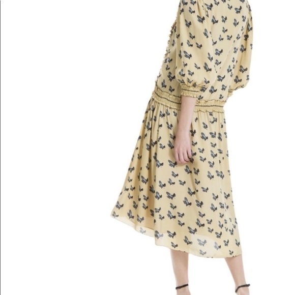 Max Studio London Dress Midi Dress. Bird Printed - Picture 3 of 13